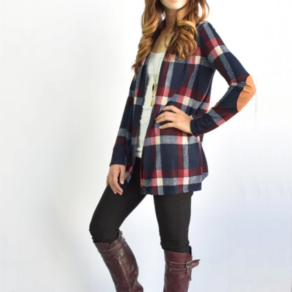 PinkBlush Elbow Patch Pull-Over